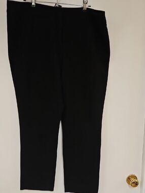 Ann Taylor Factory Black Cropped Straight-Leg Pants